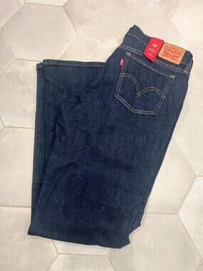 Levis 415 Relaxed Bootcut Jeans Women's Size 29 (32x30) Dark Wash Blue Denim